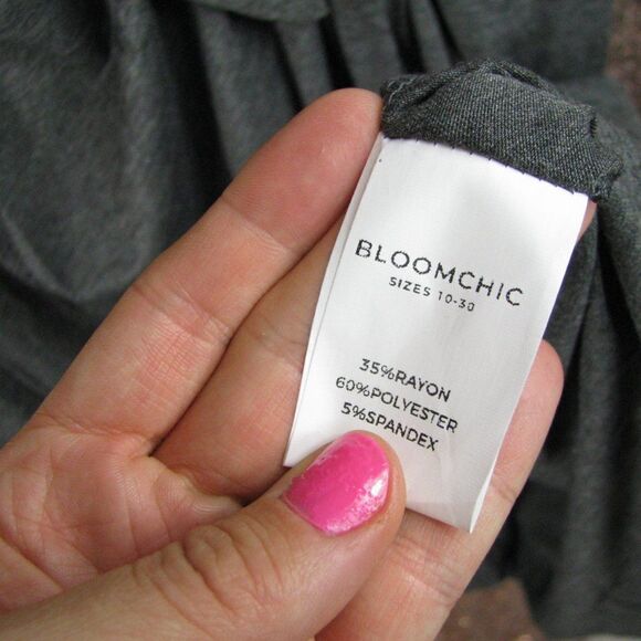 NWT BloomChic gray wrap dress 14/XL - Picture 9 of 11